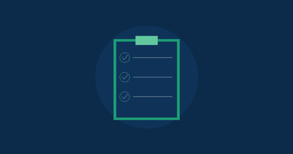 Illustration of a clipboard checklist representing a website audit